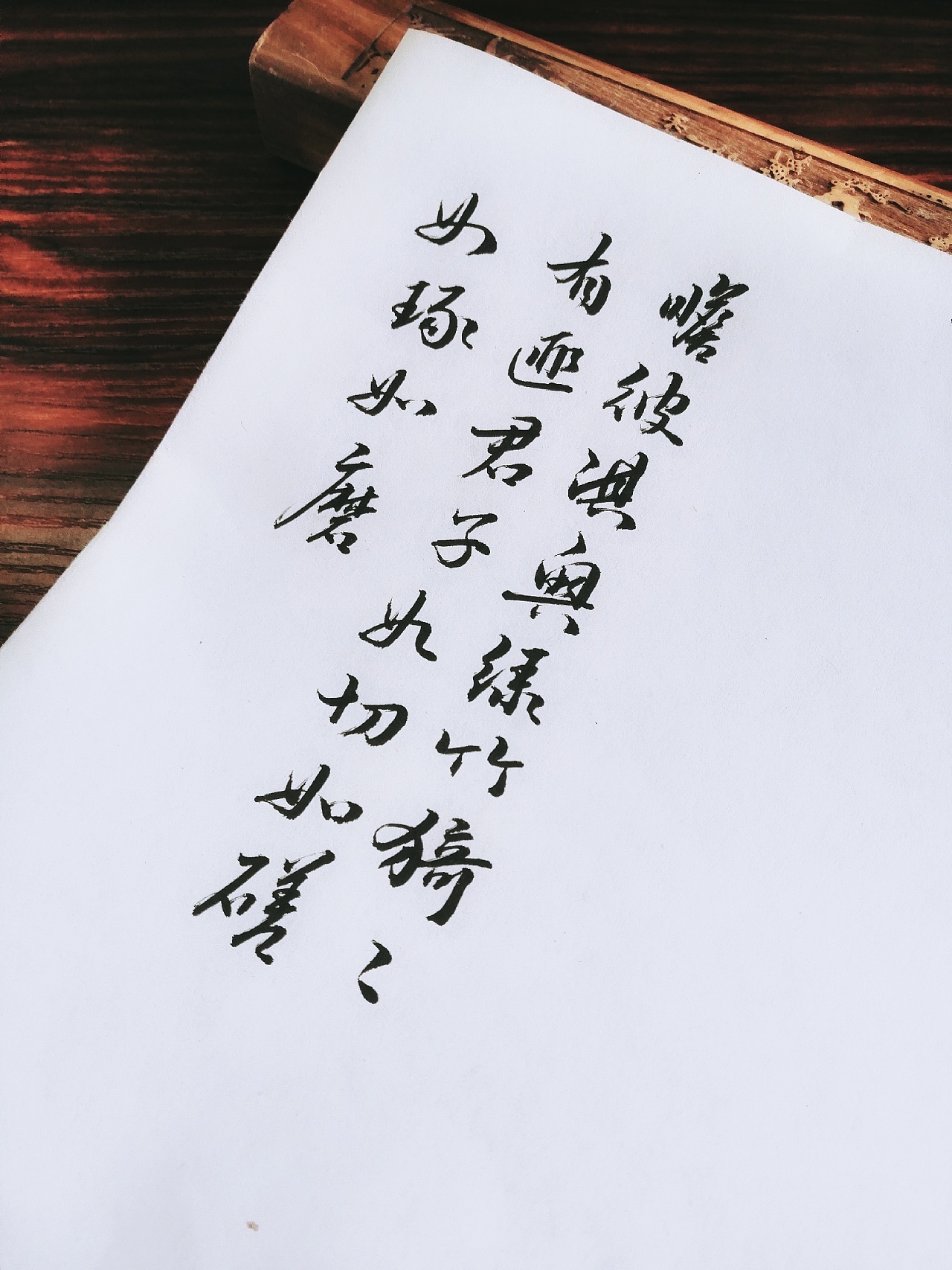 秀丽笔手写行书 二月