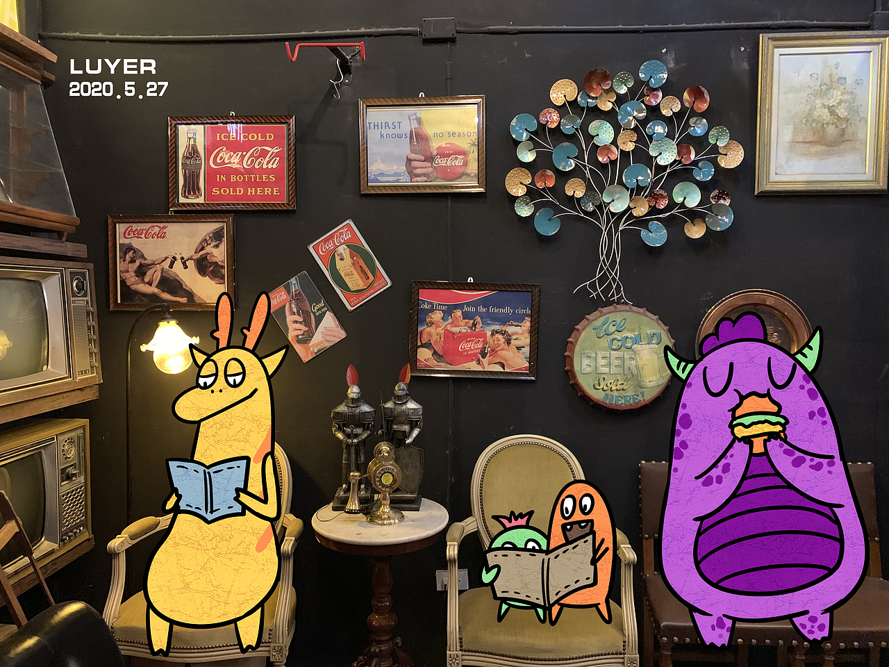 五月照片与插画结合（图ZMjEwOTUyMzc2） - 艺术插画 - 站酷设计师鹭野luyer原创素材 - 站酷ZCOOL