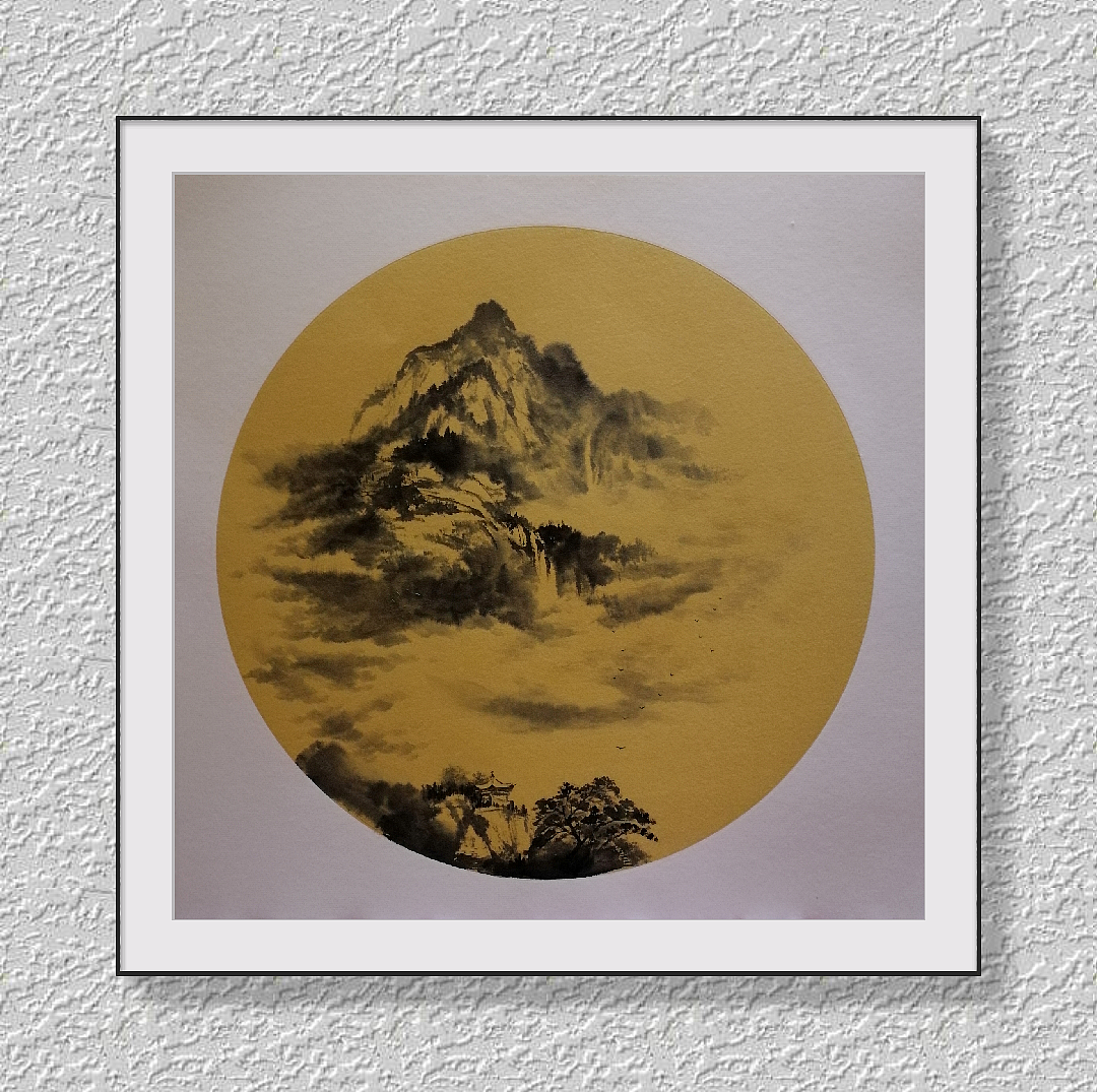 流云绕空山|纯艺术|绘画|王乾南山人 - 原创作品 - 站酷 (zcool)