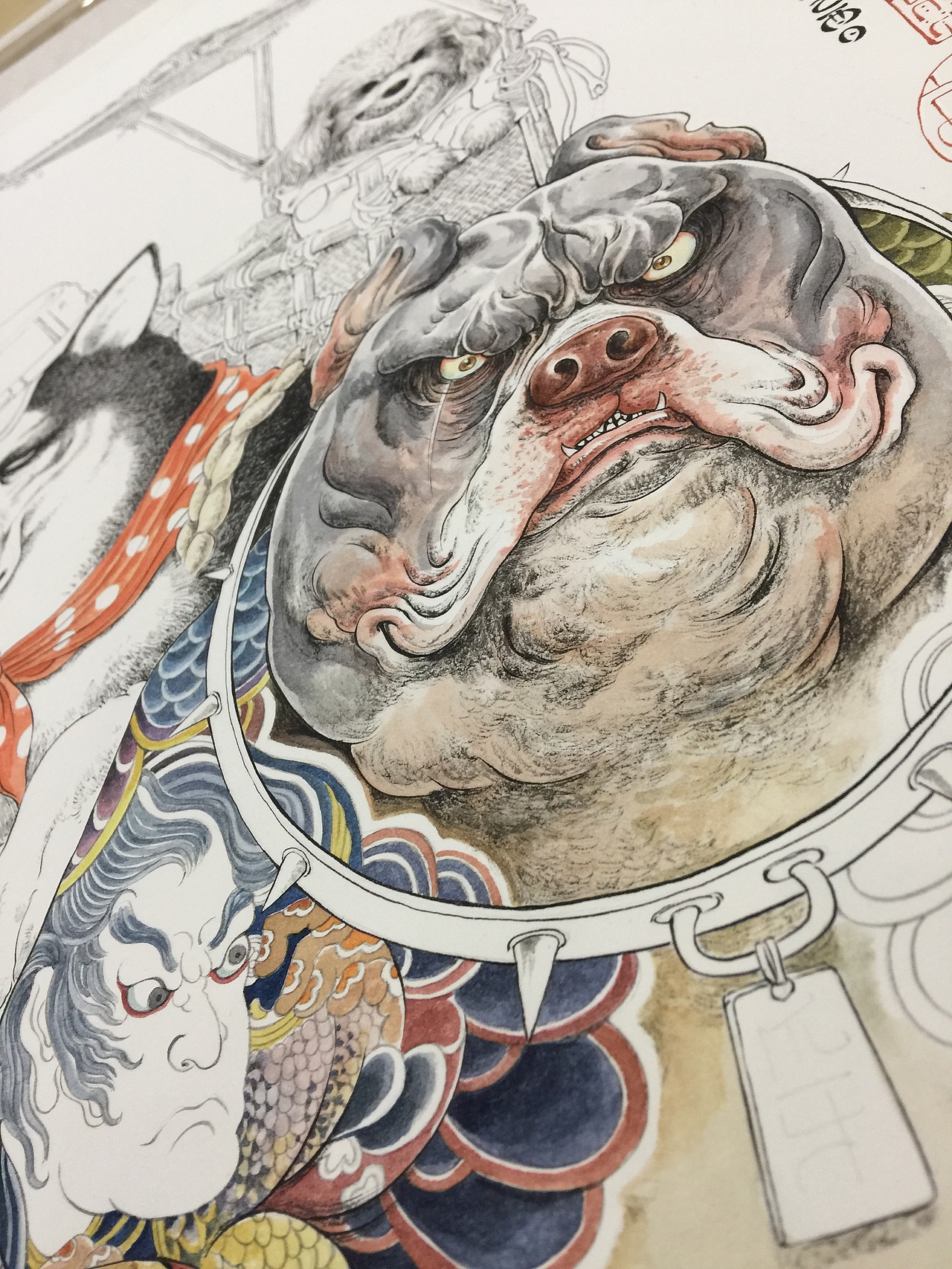 渣熊作《犬五虐》（图ZMTU1MzQ1OTgw） - 商业插画 - 站酷设计师绘画小能手渣熊原创素材 - 站酷ZCOOL