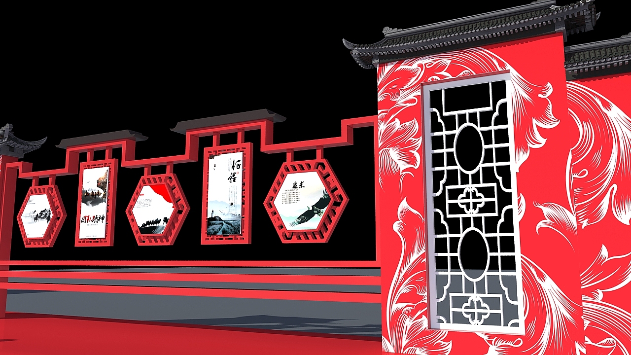 签到处中式舞台（图ZMTg0OTI1NzA0） - 舞台美术 - 站酷设计师皮卡丘TANG原创素材 - 站酷ZCOOL