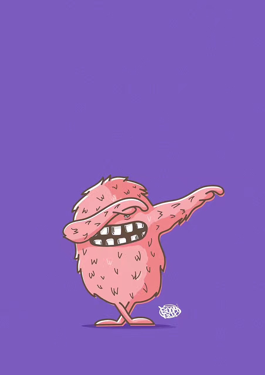 dab粉毛怪形象设计