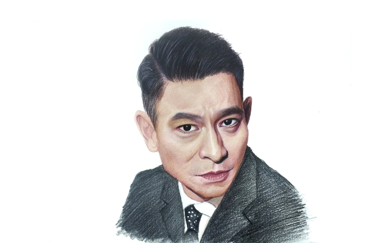 彩铅手绘刘德华
