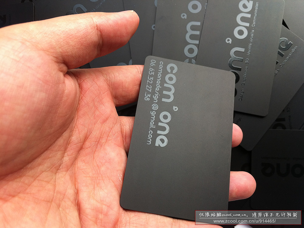 纯黑哑光透明uv艺术概念卡