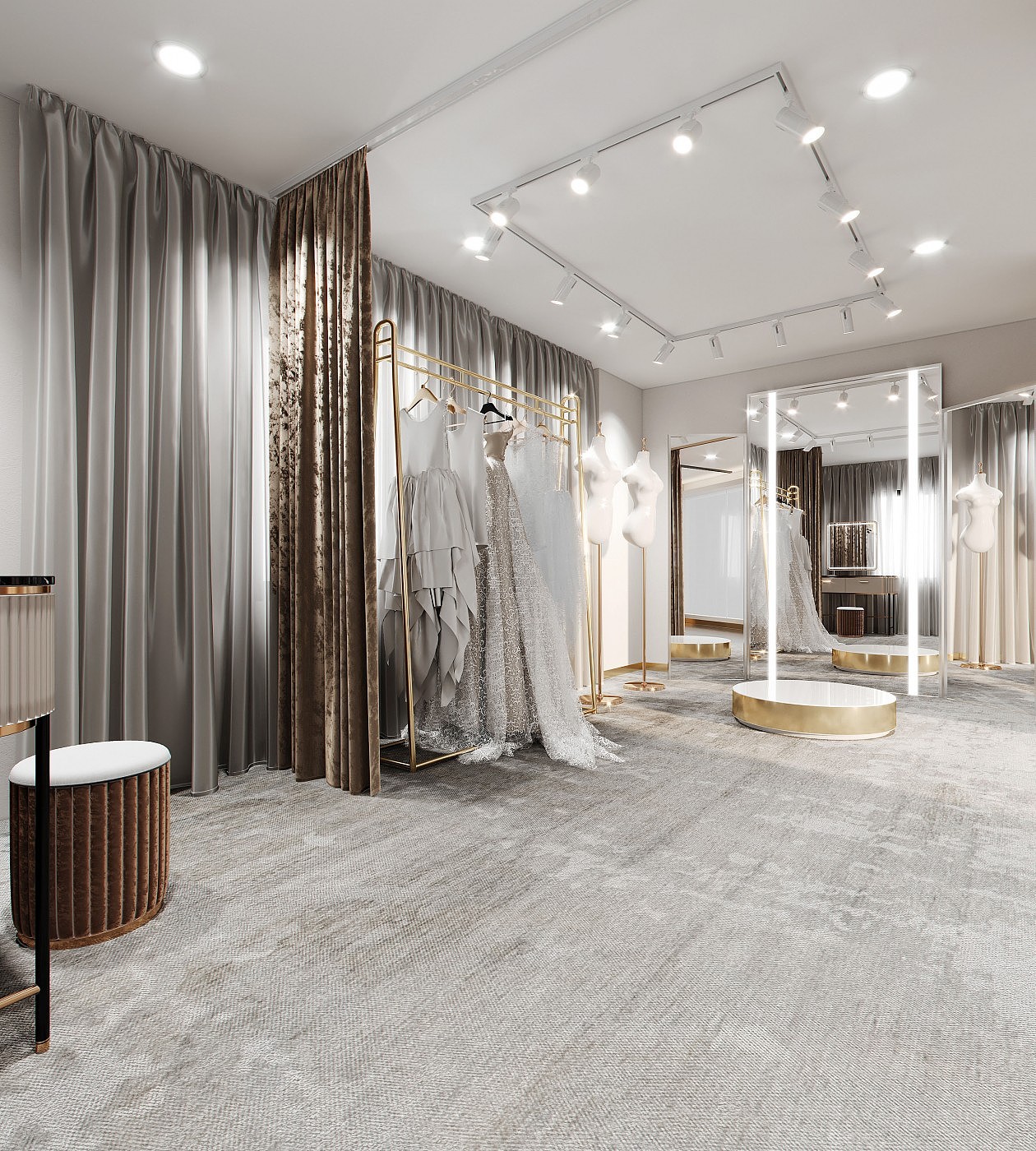 现代婚纱店风格案例|空间|商业空间设计|啊阿宝_原创作品-站酷zcool