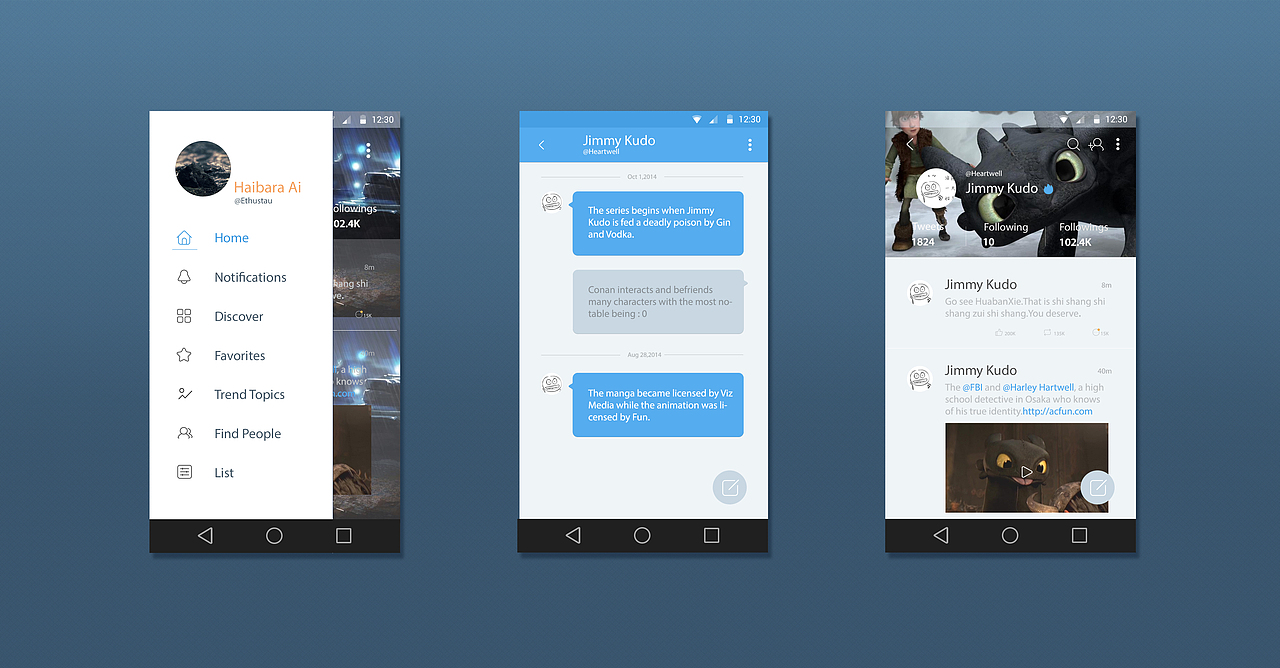 andriod5.0 社交app