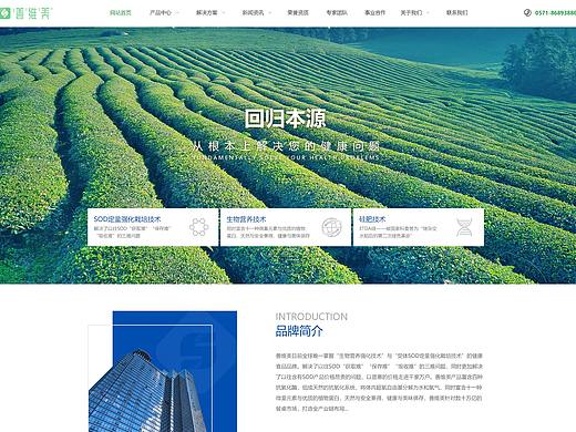 科技、健康类企业官网首页设计