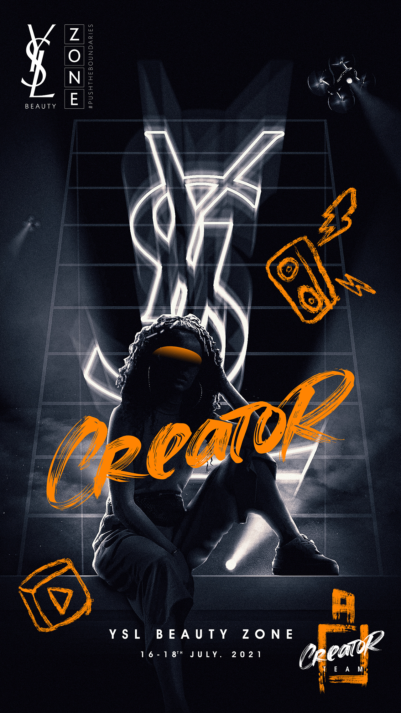 天猫&YSL圣罗兰美妆- 无界空间 YSL BEAUTY ZONE 2021（图ZMjY3ODM5NDE2） - 舞台美术 - 站酷设计师guqifan945原创素材 - 站酷ZCOOL