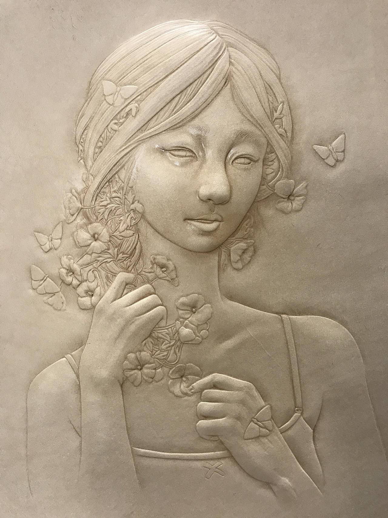 皮雕人物3—罂粟