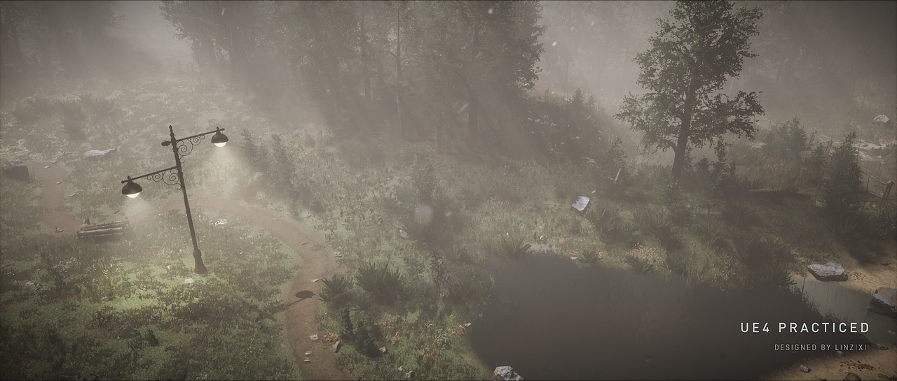 Forest park in mist-Styleframe practiced（图ZMjI4ODQ2NDQ4） - 场景 - 站酷设计师ZixiIceyy原创素材 - 站酷ZCOOL