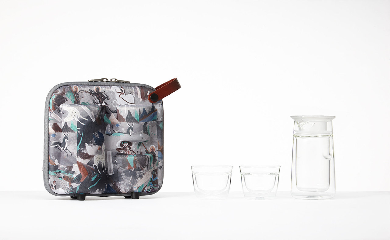 故宫文化 千里江山图 便携旅行茶具