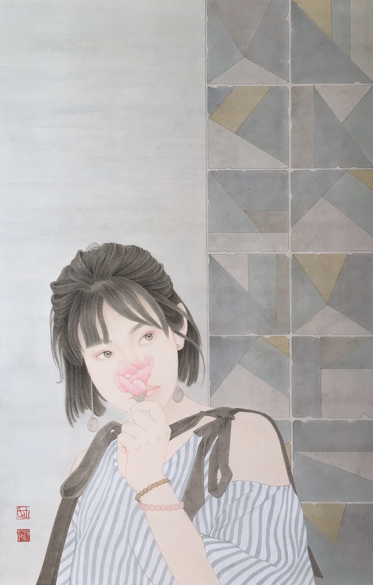 【工笔人物】伏香（图ZMTIyOTczMDI4） - 绘画 - 站酷设计师Hyring原创素材 - 站酷ZCOOL