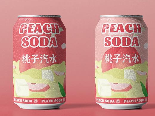 桃子汽水 | 品牌vi 包装设计