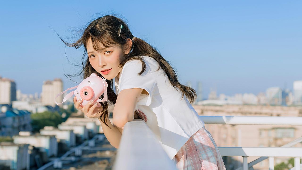 分享一组日系jk小清新甜美美女