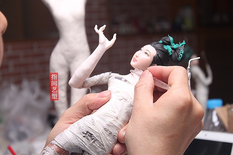 贺加贵面塑软陶(古典仕女)