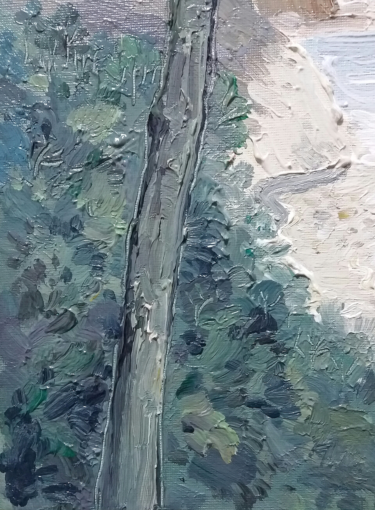 熊孩子回老家,我才有短暂的空闲和场地画点手绘。