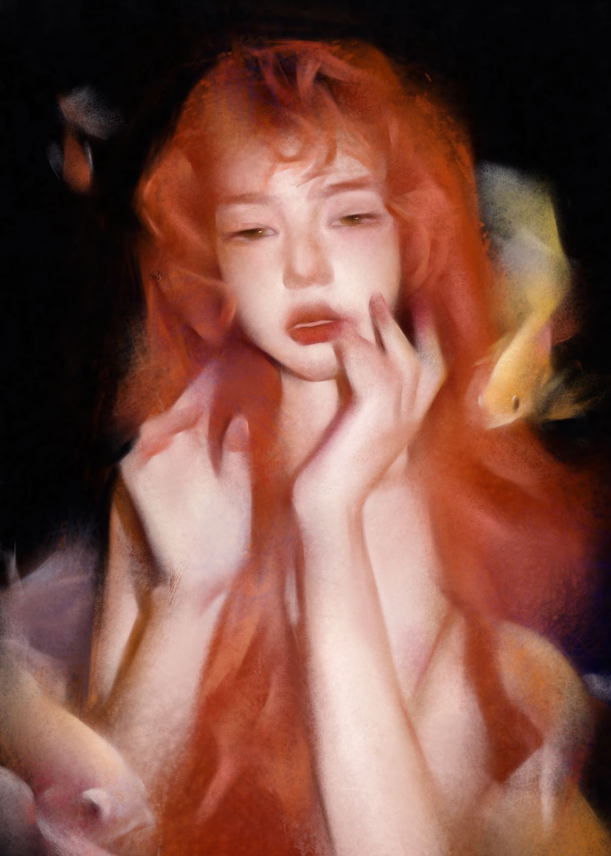 金鱼幻想志（图ZMzI2OTE2NTEy） - 艺术插画 - 站酷设计师竹节虫k原创素材 - 站酷ZCOOL