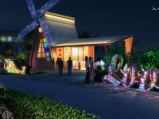 浪漫花海夜景游览（个人主页-ZNTU5NDU0MjA=） - 场景 - 站酷设计师一介光原创素材 - 站酷ZCOOL