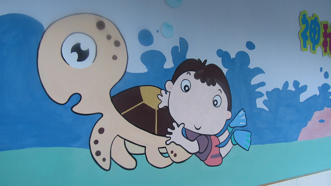 七七手绘墙画—丰乐向阳花幼儿园作品