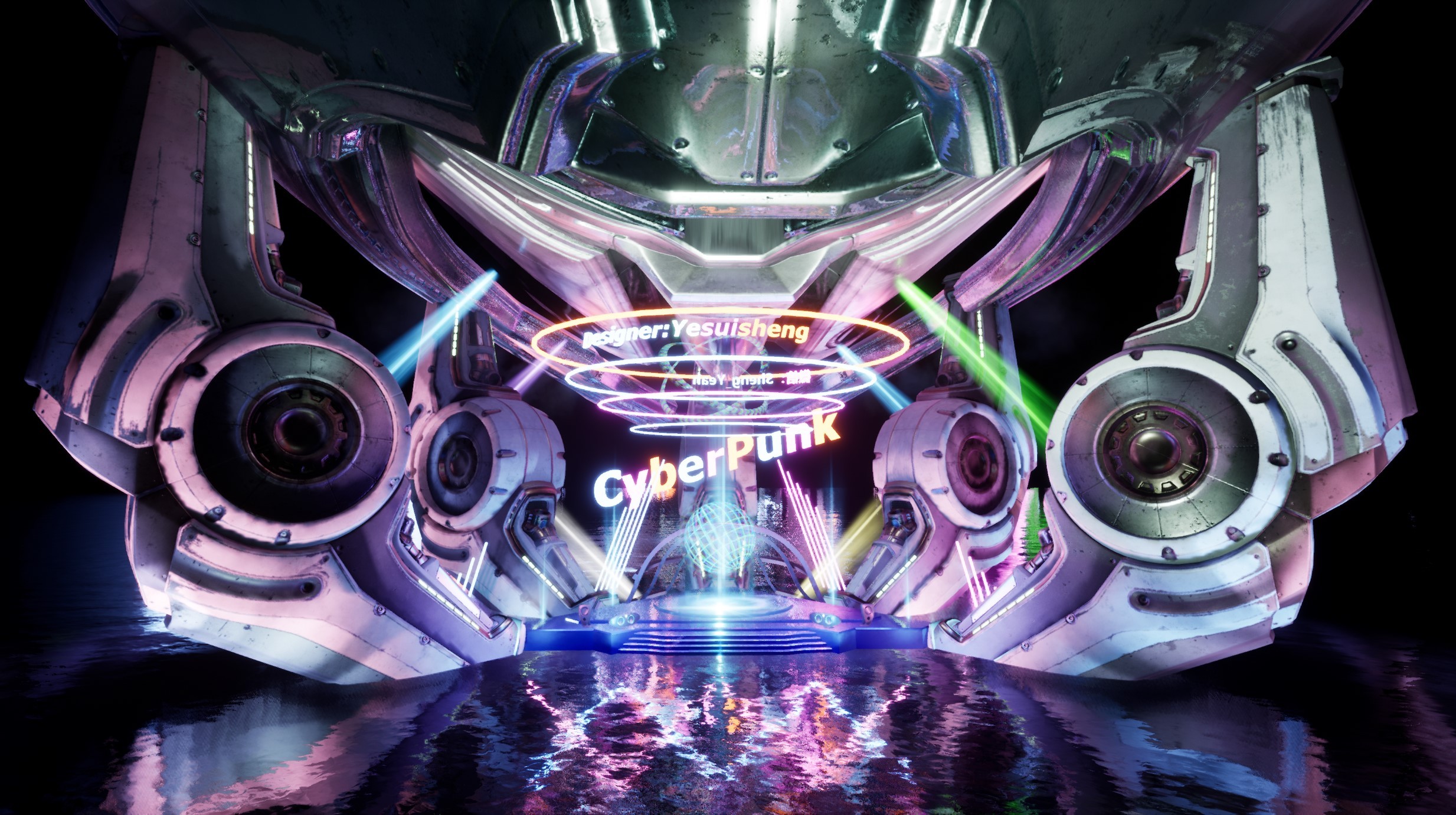 cyberpunk舞台|三维|建筑/空间|aesce - 原创作品 - 站酷 (zcool)