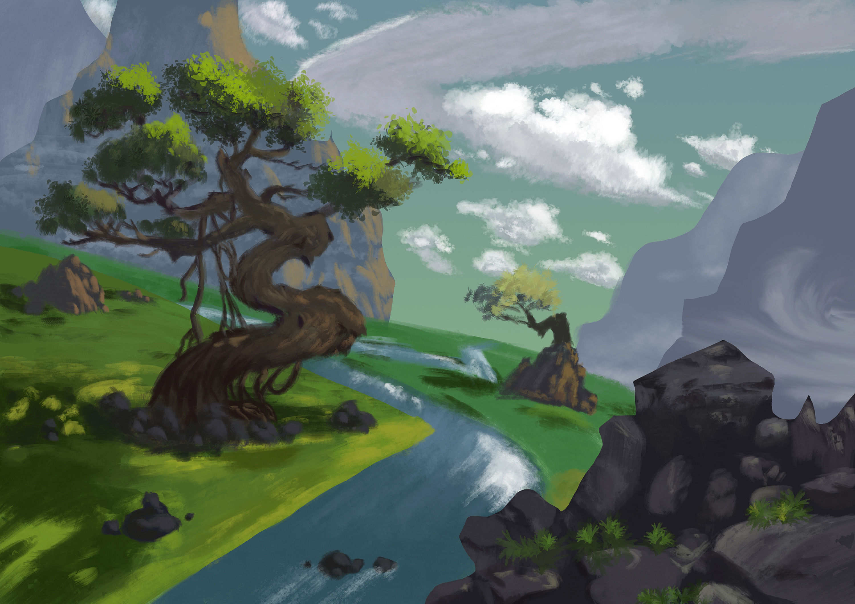 《新概念cg绘画基础班(第5期)》场景作业