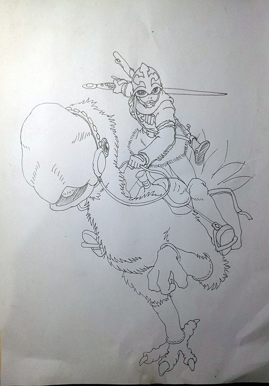 针管笔练习 风之谷的娜乌斯卡