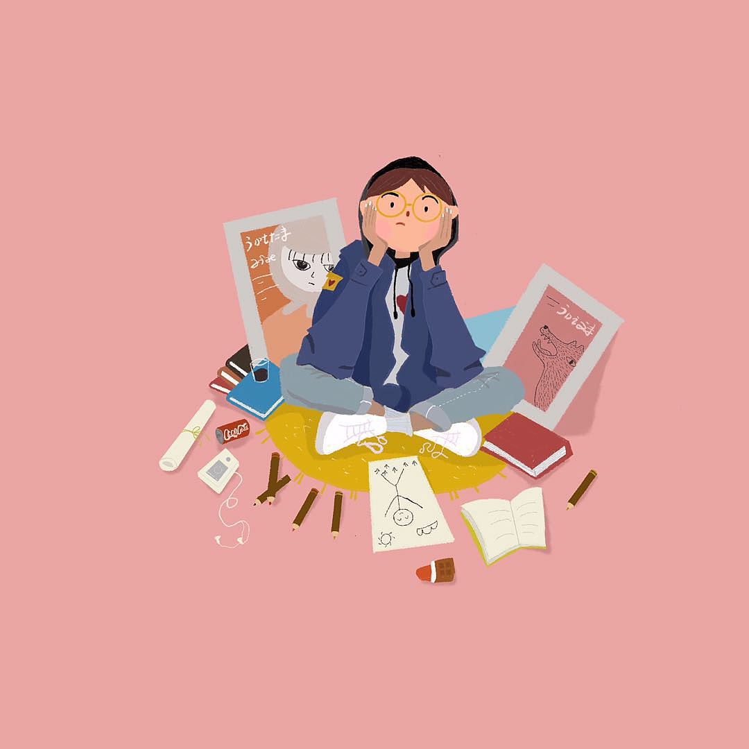 临摹饭太稀一个人系列