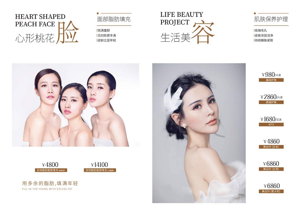 医疗美容整形机构价格表，高端宣传画册展示（图ZMjE3NzkzMTQw） - 书籍/画册 - 站酷设计师抹茶Lee原创素材 - 站酷ZCOOL