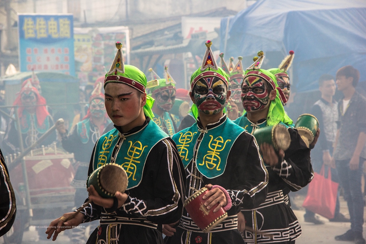 独特的潮汕文化英歌舞月屿和顺兴英歌队