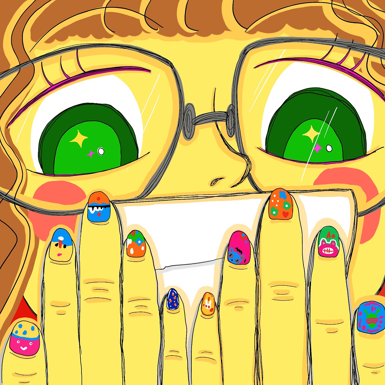 关于美甲的小故事|插画|艺术插画|阿金biubiu - 原创作品 - 站酷 (zco