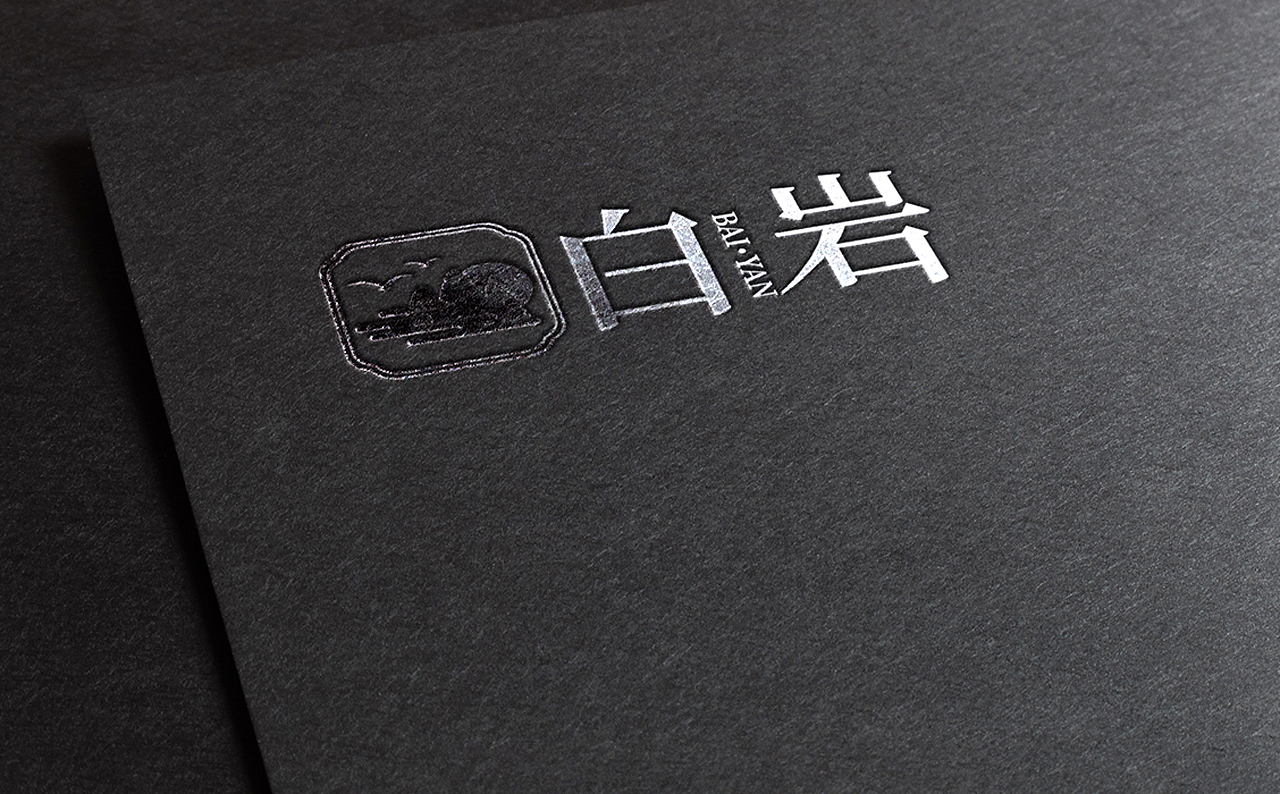 【南都艺设】白岩LOGO设计/字体设计/图形设计/方案A