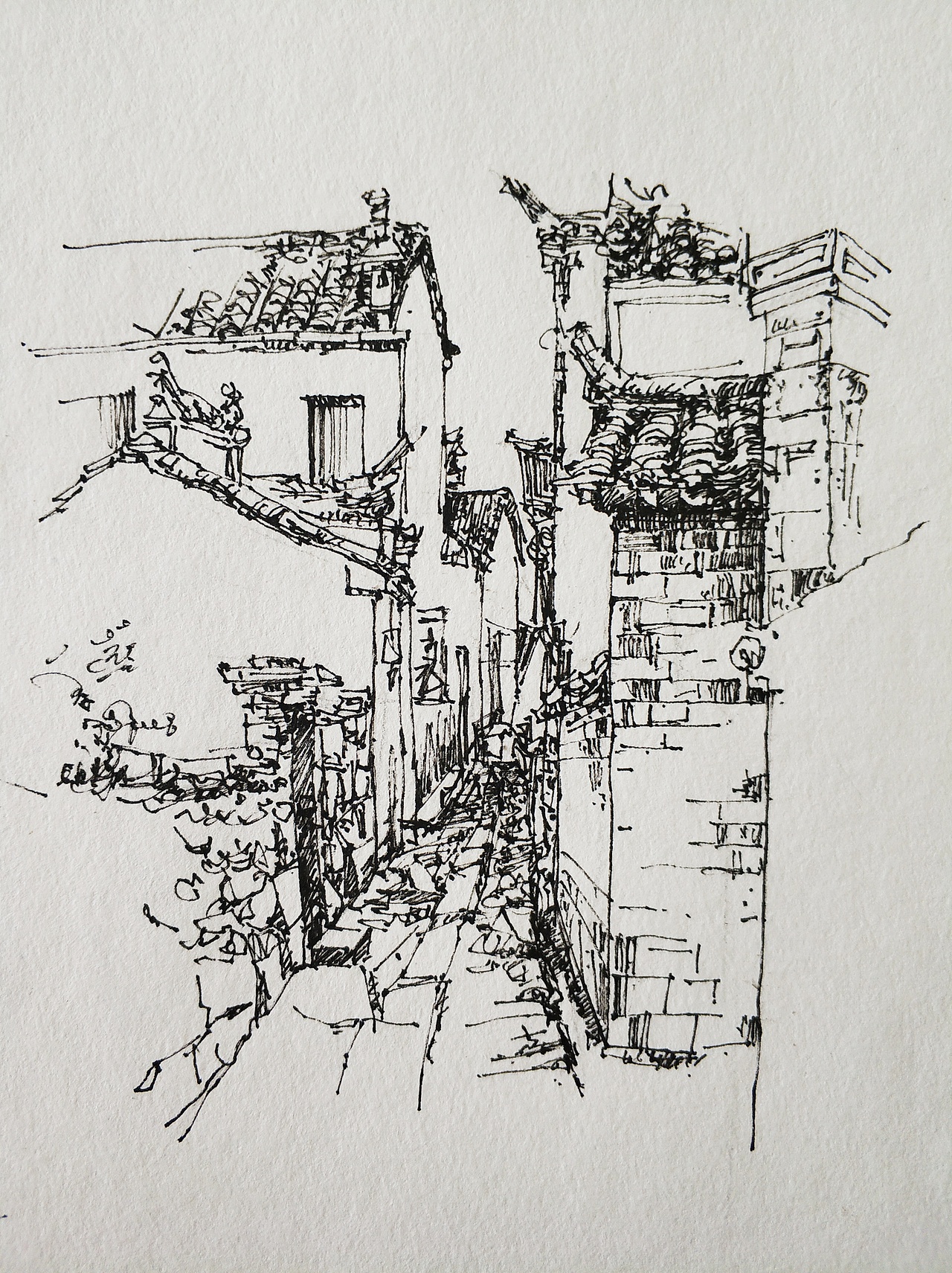 建筑速写（图ZMjAyNDY2MDky） - 创作习作 - 站酷设计师徐龙光原创素材 - 站酷ZCOOL