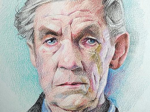 彩铅——《伊恩 麦克莱恩》（带步骤）（个人主页-ZMjg4NzM4NDA=） - 绘画 - 站酷设计师cliveboman原创素材 - 站酷ZCOOL