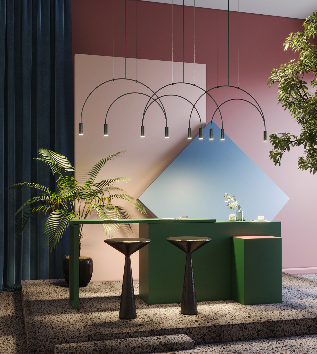 灯具场景4-吊灯场景