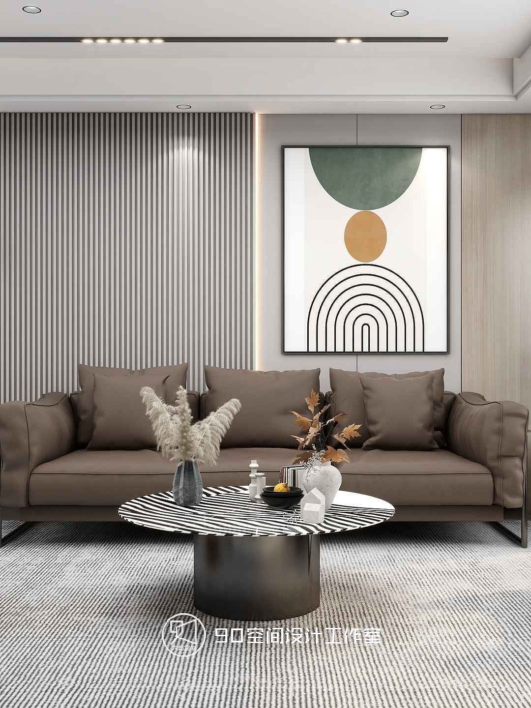 90空间设计∣《绿意浓情》125平方轻奢