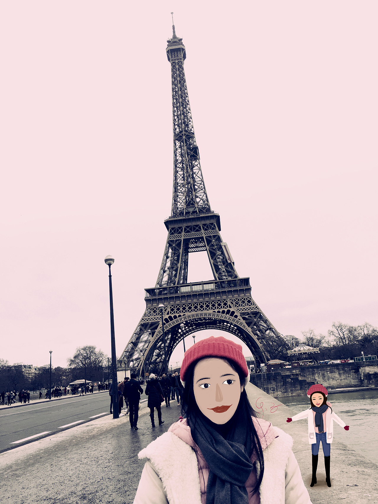 旅行中的小人儿 - 现实VS绘画