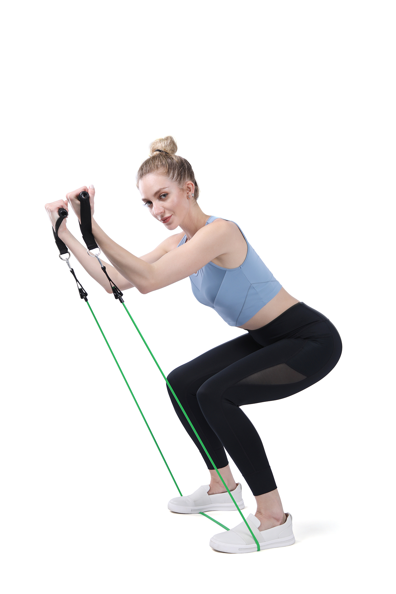 健身瑜伽拉力绳人像拍摄