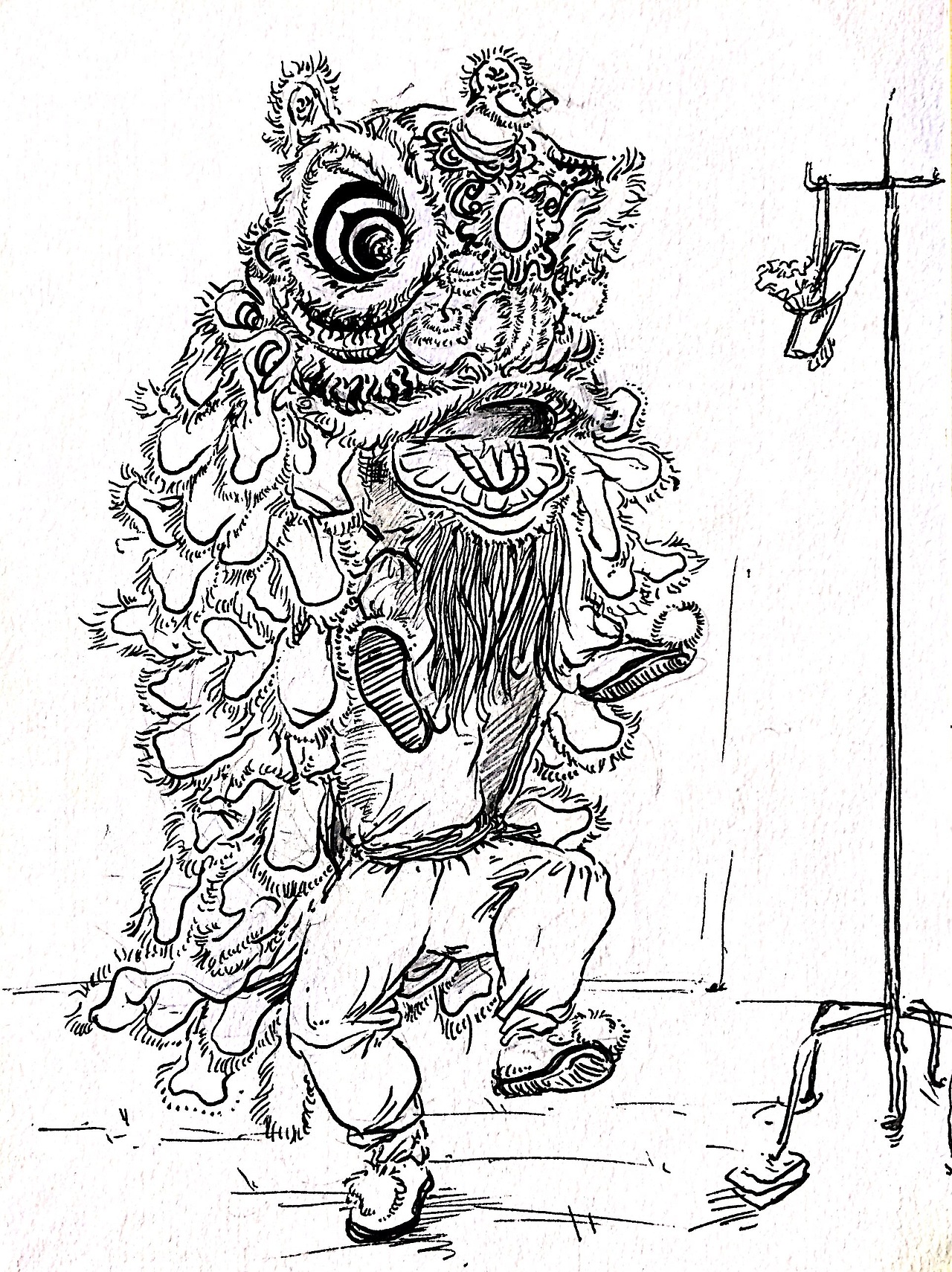 故一直不停地在画关于舞狮的一切广州/学生/5年前/1311浏览红火恍惚