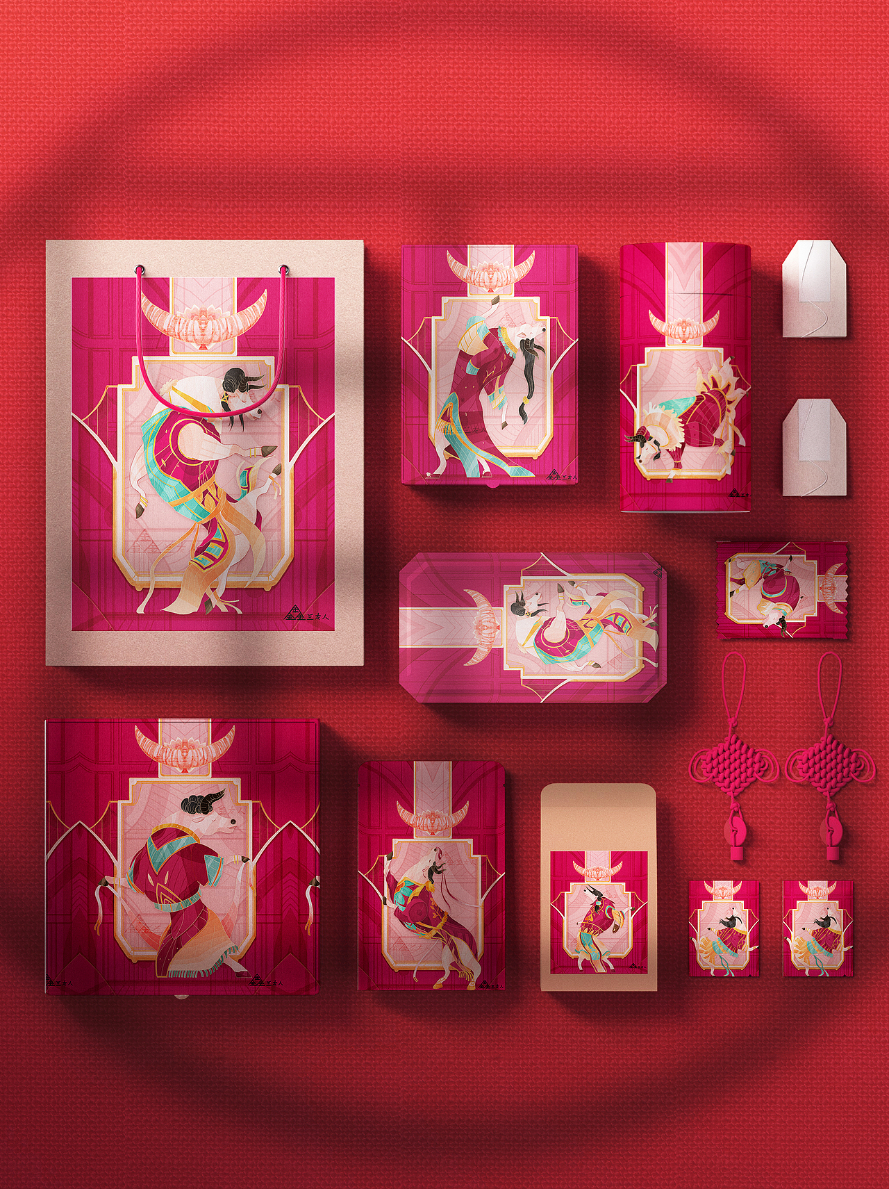 贺年8（发）牛（图ZMjQwNzMwNzc2） - 商业插画 - 站酷设计师鑫兰灰人原创素材 - 站酷ZCOOL