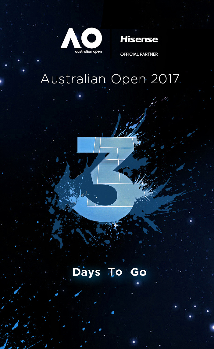 澳网公开赛倒计时海报五人足球的基本阵型科普图手机防砂防水的宣传图