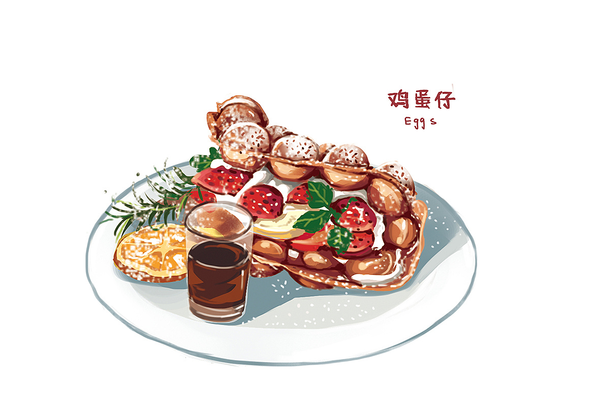 美食插画