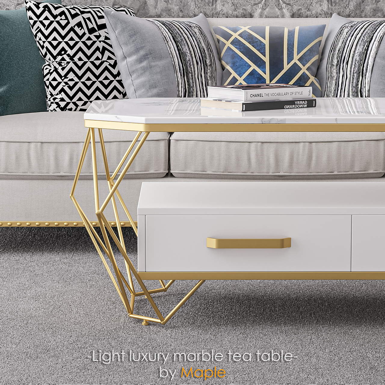 轻奢大理石茶几一组（图ZMjMxOTE3MzQ0） - 生活用品 - 站酷设计师枫子丶原创素材 - 站酷ZCOOL