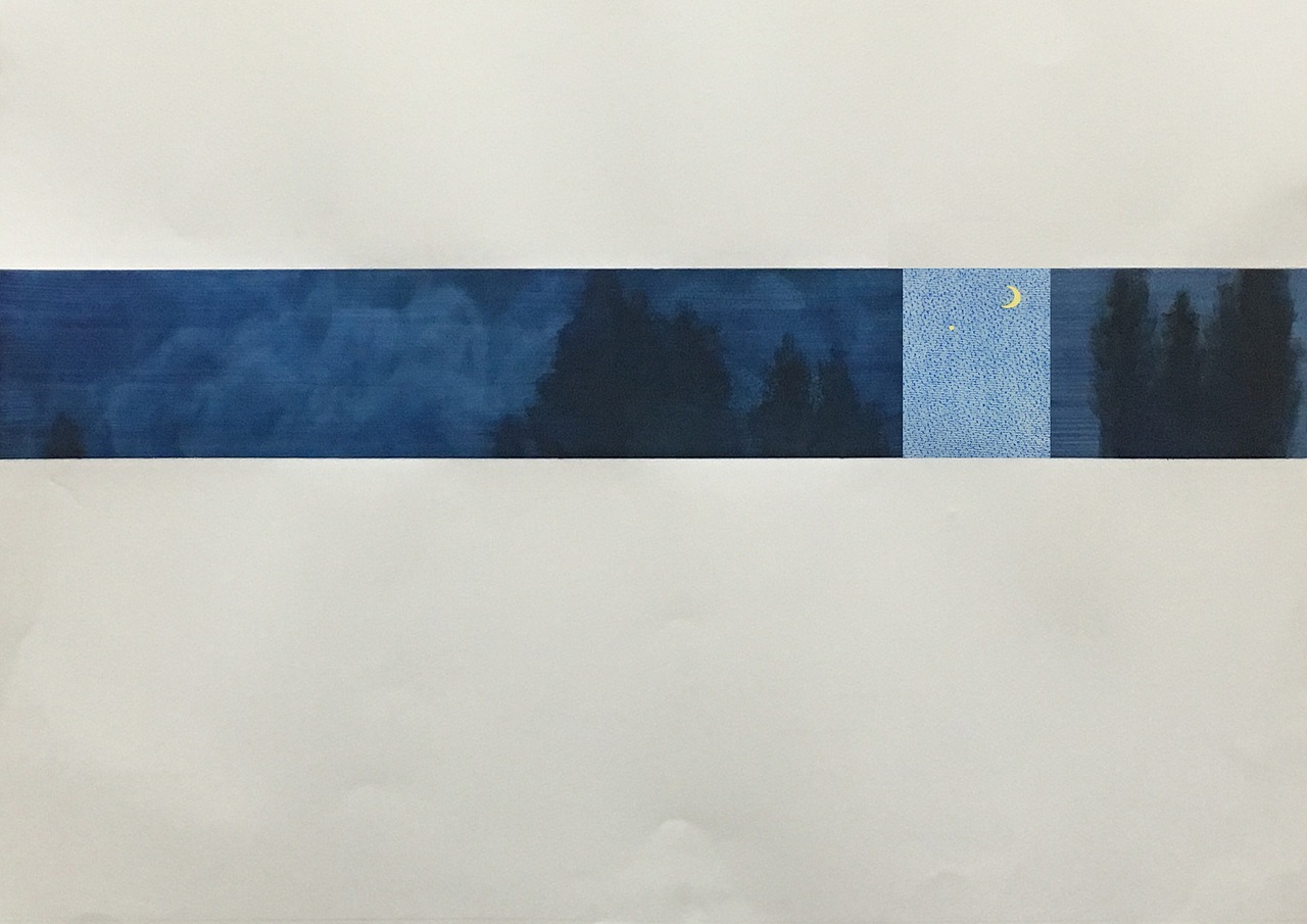 #2017#有一天我说要画一百张蓝色的小画（图ZMTAxNDQ1NDAw） - 绘画 - 站酷设计师啊柚柚柚柚柚柚原创素材 - 站酷ZCOOL