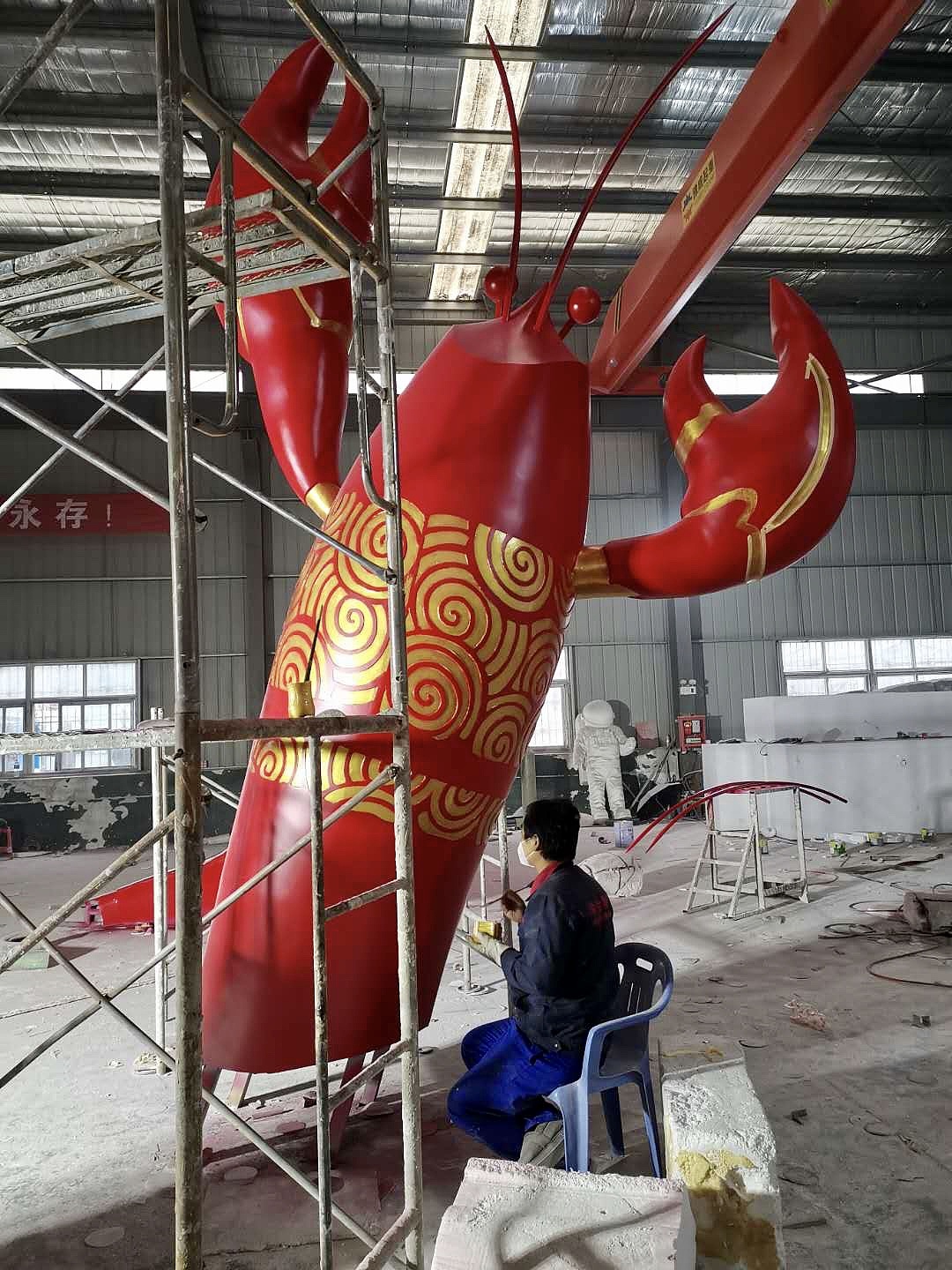 ★-杭州-【不锈钢雕塑】龙虾🦞