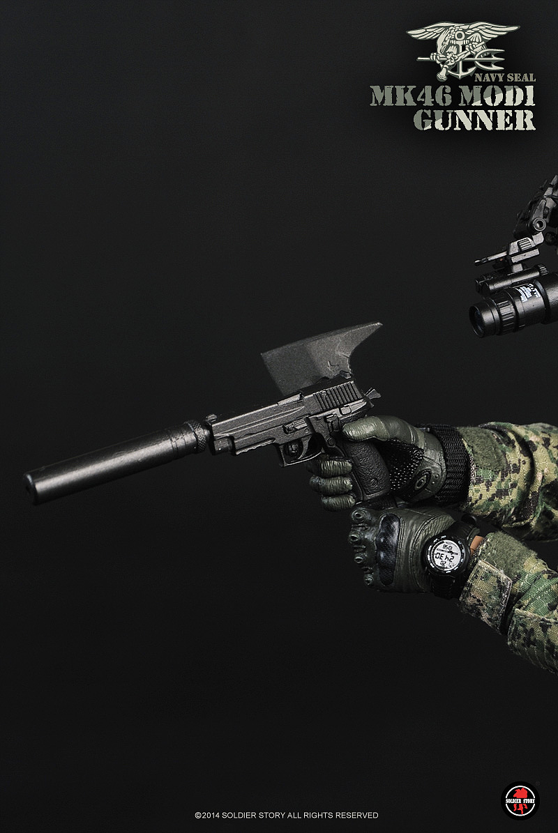 soldierstory美国海军海豹突击队mk46mod1机枪手