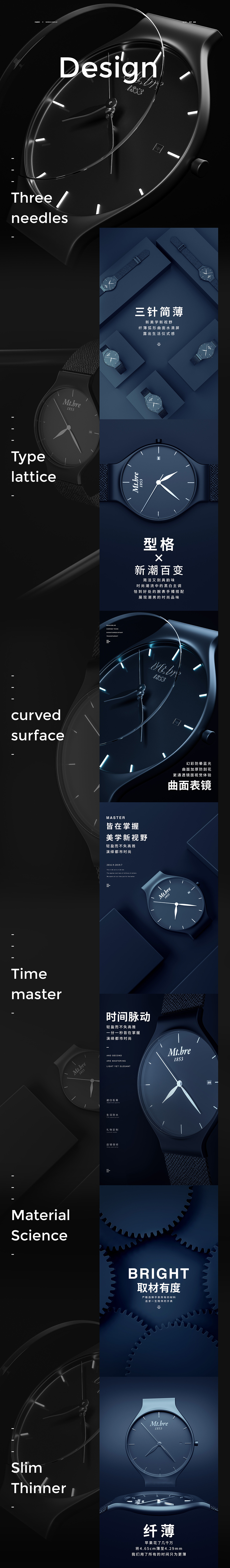 手表详情页建模设计