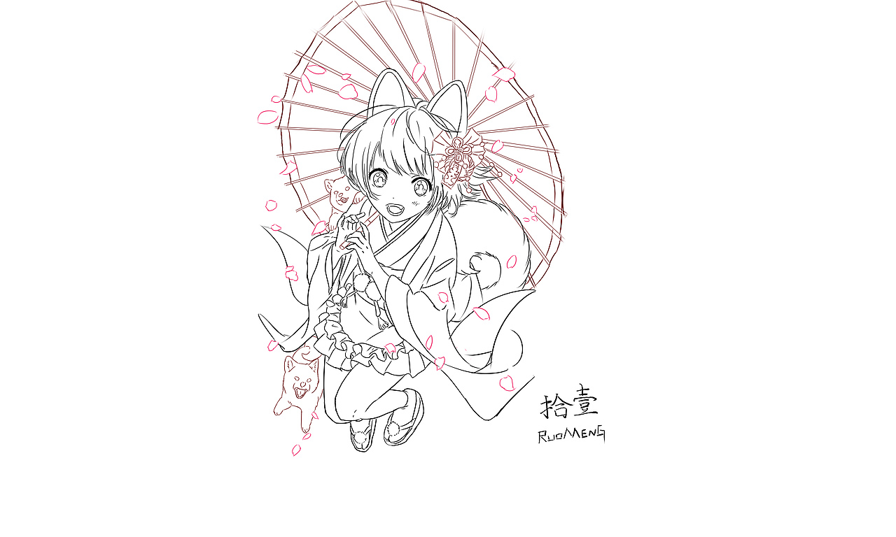 百日摸鱼——每天画的练习（图ZMTU0MTU0NzI0） - 创作习作 - 站酷设计师夜瀾若夢原创素材 - 站酷ZCOOL