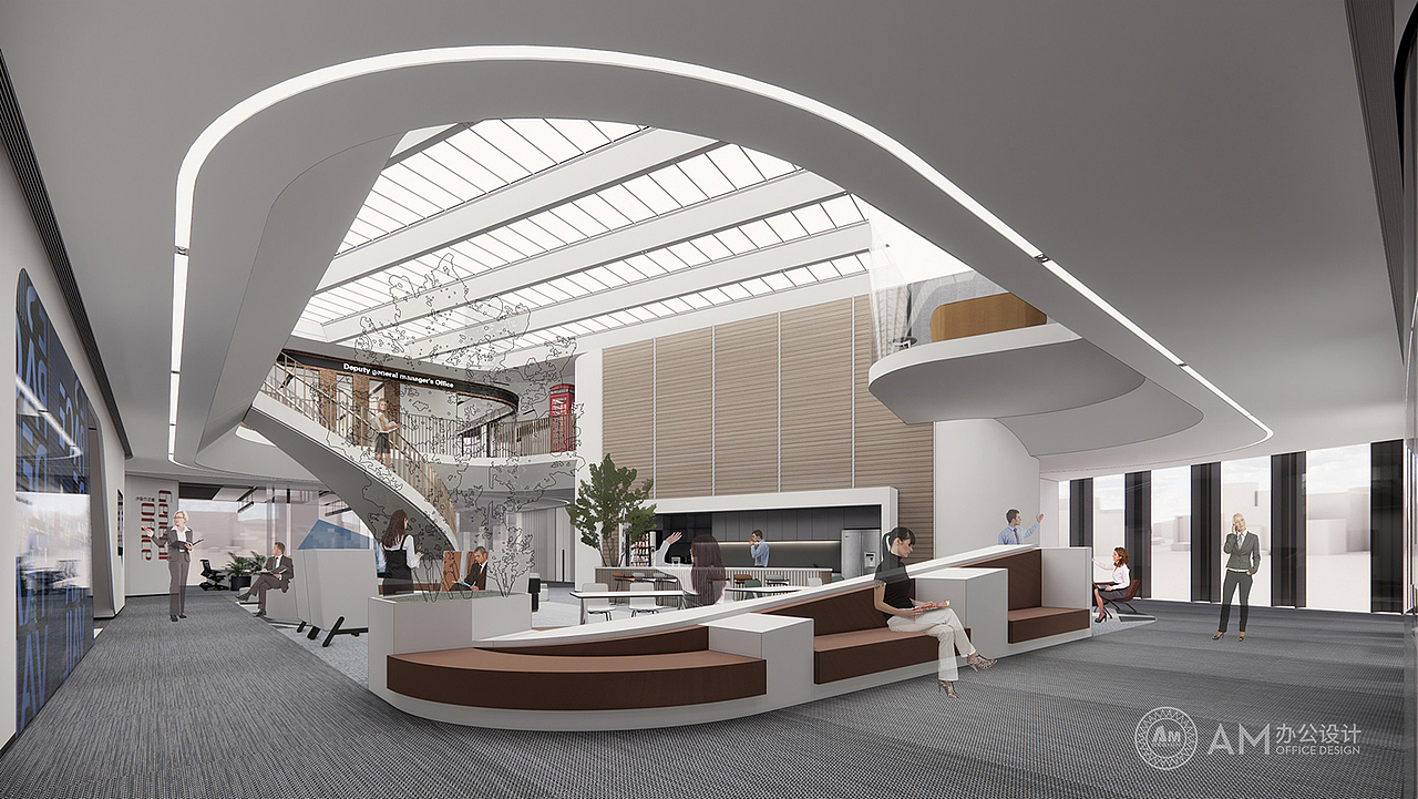 AM设计 | 内蒙古东源集团办公楼五层协作办公区设计
