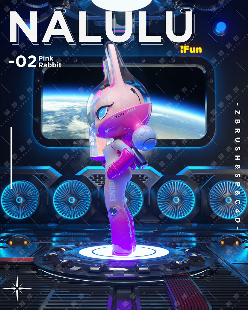 潮兔IP建模渲染