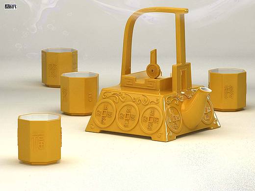 吉祥富贵茶具（个人主页-ZMzQxMjI0OA==） - 生活用品 - 站酷设计师器时代原创素材 - 站酷ZCOOL